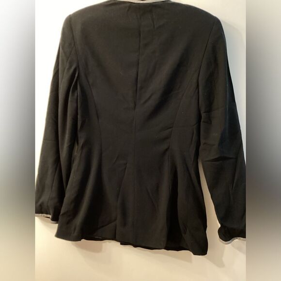 Escada Margaretha Ley Vintage Black Double Breasted Wool Blazer Women’s Size 4 - Picture 10 of 16
